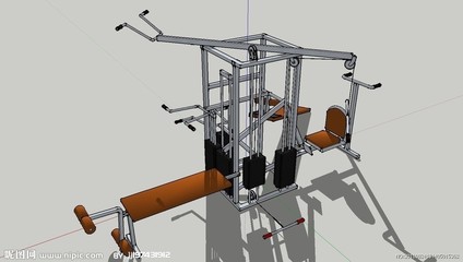 健身房必备 3D建模让健身器材设计更立体